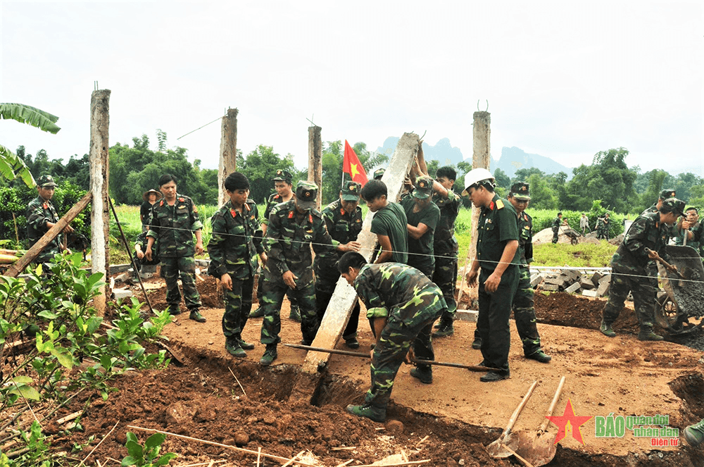 Sáng đẹp những công trình bộ đội