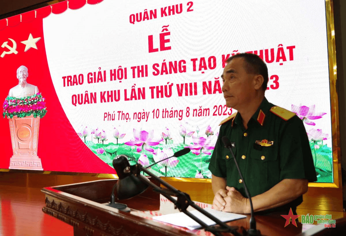 Quân khu 2 trao giải Hội thi sáng tạo kỹ thuật lần thứ VIII năm 2023