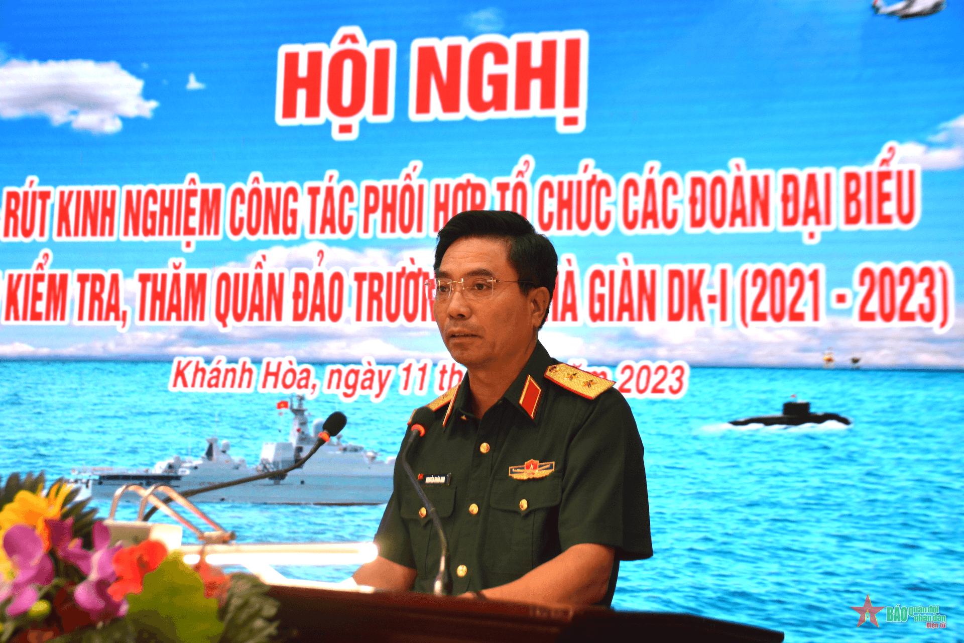 Trung tướng Nguyễn Doãn Anh dự Hội nghị rút kinh nghiệm công tác phối hợp tổ chức các đoàn kiểm tra, thăm quần đảo Trường Sa