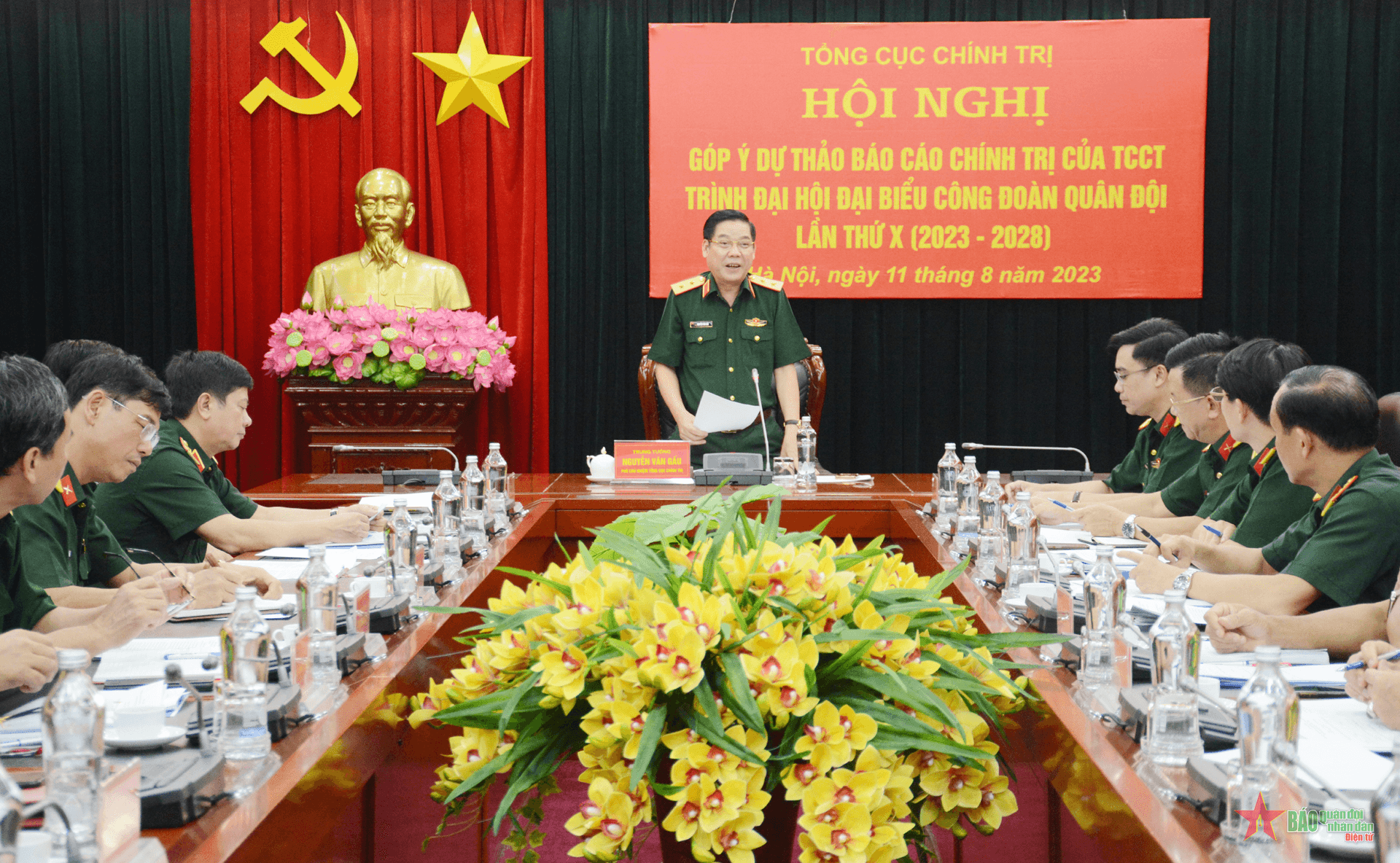 Góp ý dự thảo báo cáo chính trị trình Đại hội đại biểu Công đoàn Quân đội lần thứ X (2023-2028)