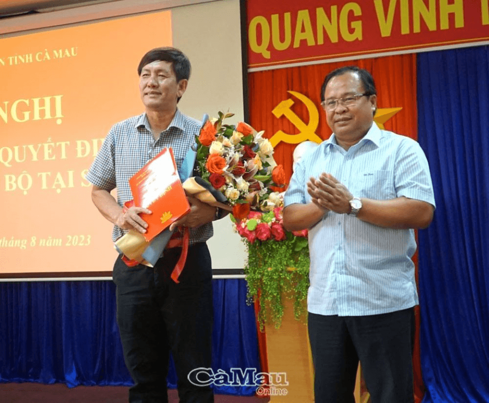 Ông Dư Minh Hùng được bổ nhiệm làm Giám đốc Sở Y tế Cà Mau
