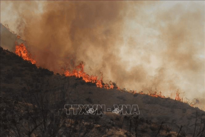 Mỹ: Cháy rừng tại bang California khiến người dân phải sơ tán