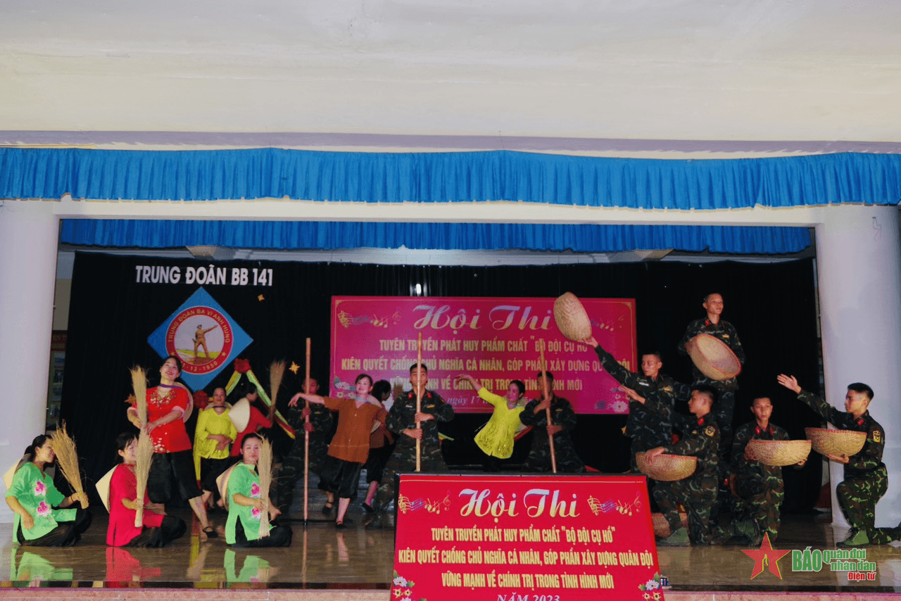Trung đoàn 141, Sư đoàn 312 (Quân đoàn 1) học tập, làm theo Bác