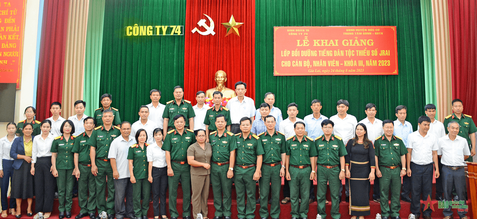 Công ty 74 (Binh đoàn 15): Học tiếng Jrai để “3 cùng”, “cùng ăn, cùng ở, cùng làm” với nhân dân