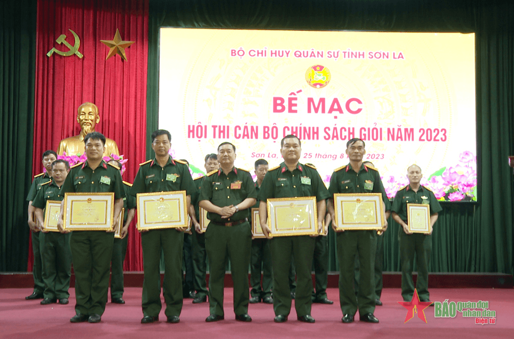 Bộ CHQS tỉnh Sơn La tổ chức Hội thi cán bộ chính sách giỏi năm 2023