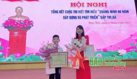 Hai mẹ con đạt giải Cuộc thi viết tìm hiểu “Quảng Ninh 60 năm xây dựng và phát triển”