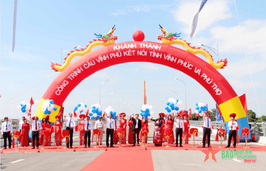 Khánh thành cầu Vĩnh Phú nối tỉnh Vĩnh Phúc và tỉnh Phú Thọ