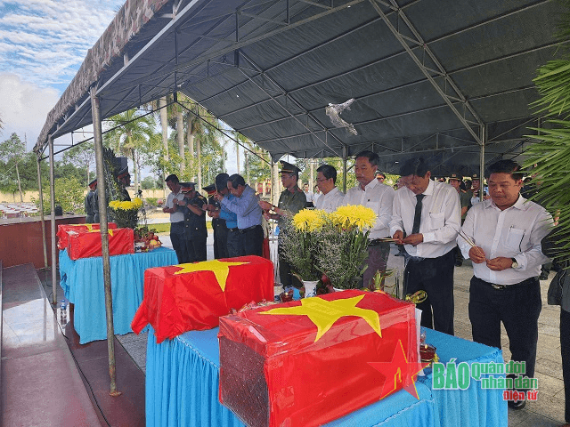 Cần Thơ truy điệu, an táng 4 hài cốt liệt sĩ