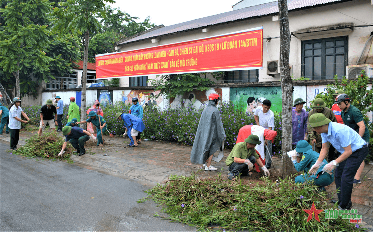 “Ngày thứ bảy xanh” ở Long Biên