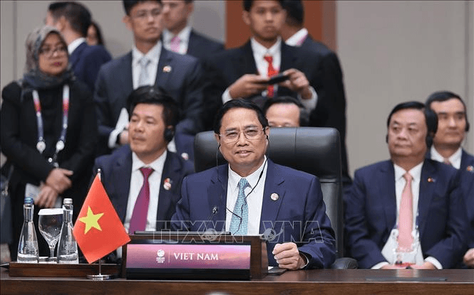 Thủ tướng Phạm Minh Chính dự và phát biểu tại phiên toàn thể Hội nghị cấp cao ASEAN lần thứ 43