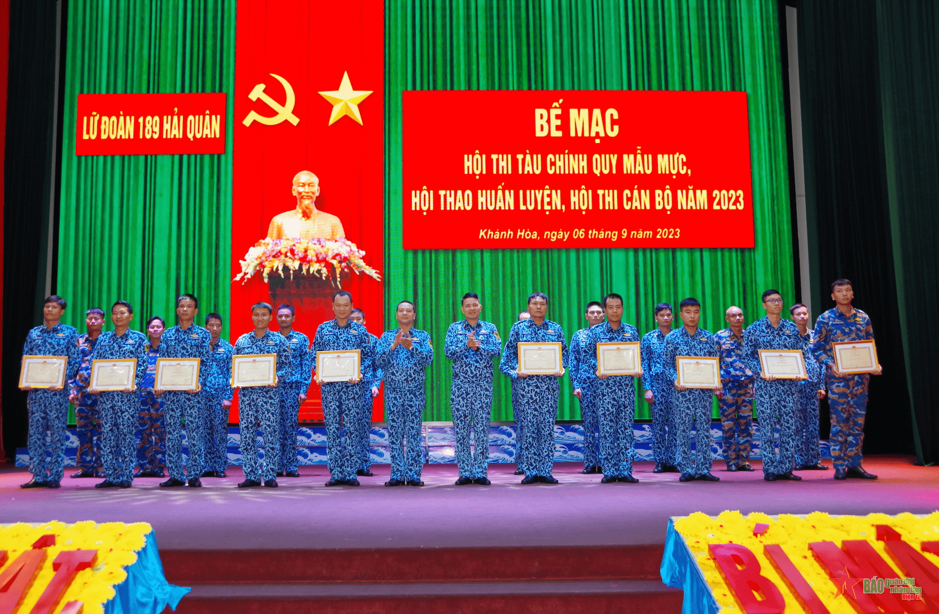 Lữ đoàn Tàu ngầm 189 bế mạc hội thi, hội thao năm 2023