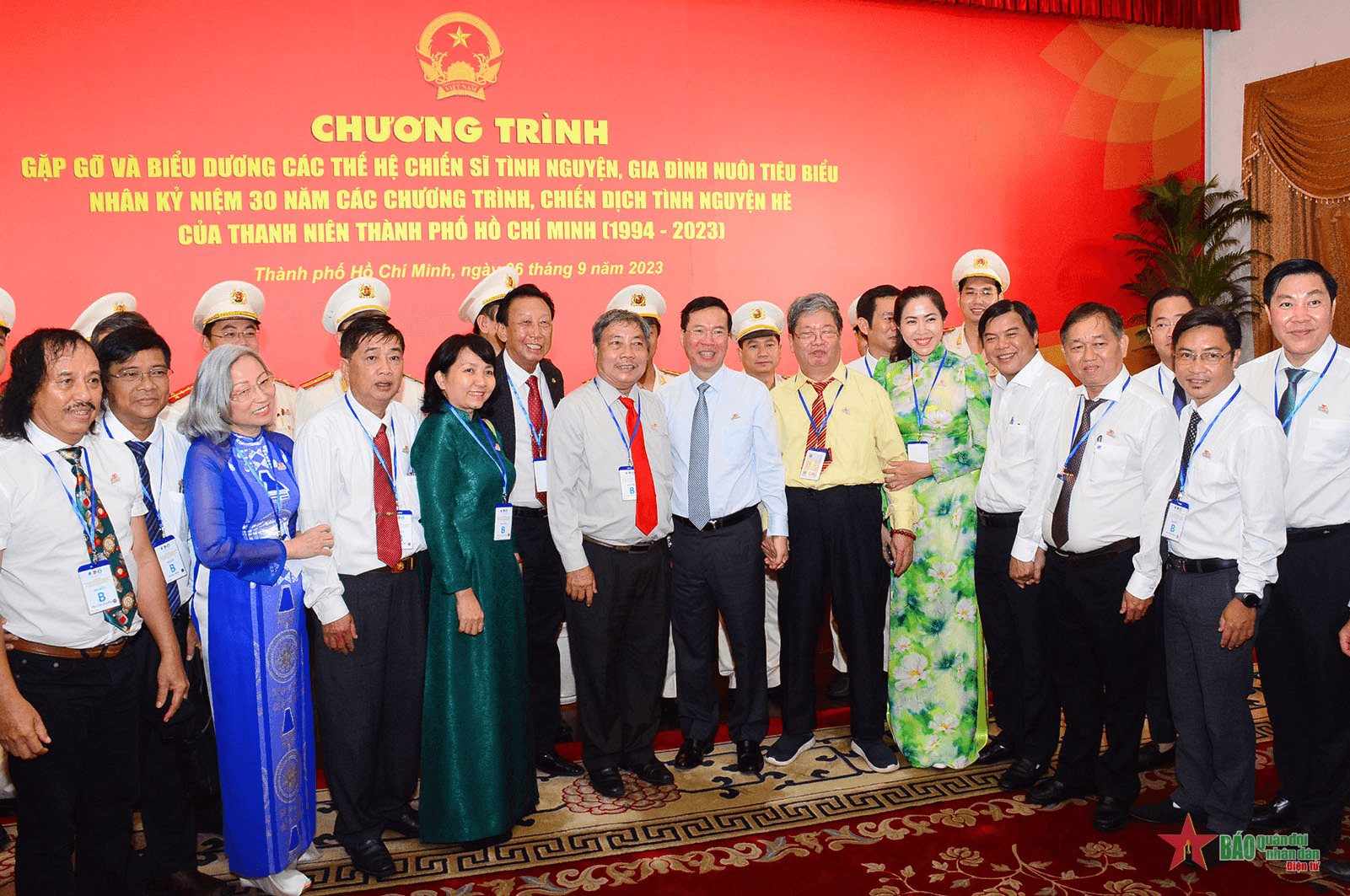 Chủ tịch nước Võ Văn Thưởng: Phong trào thanh niên tình nguyện của TP Hồ Chí Minh là một gam màu đầy sức sống