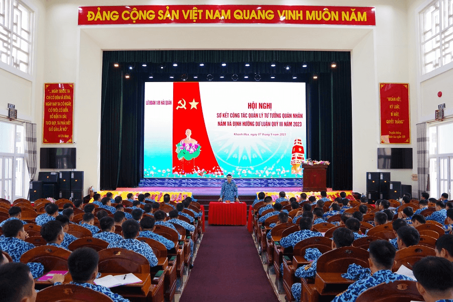 Lữ đoàn 189: Sơ kết công tác quản lý tư tưởng quân nhân Quý III năm 2023