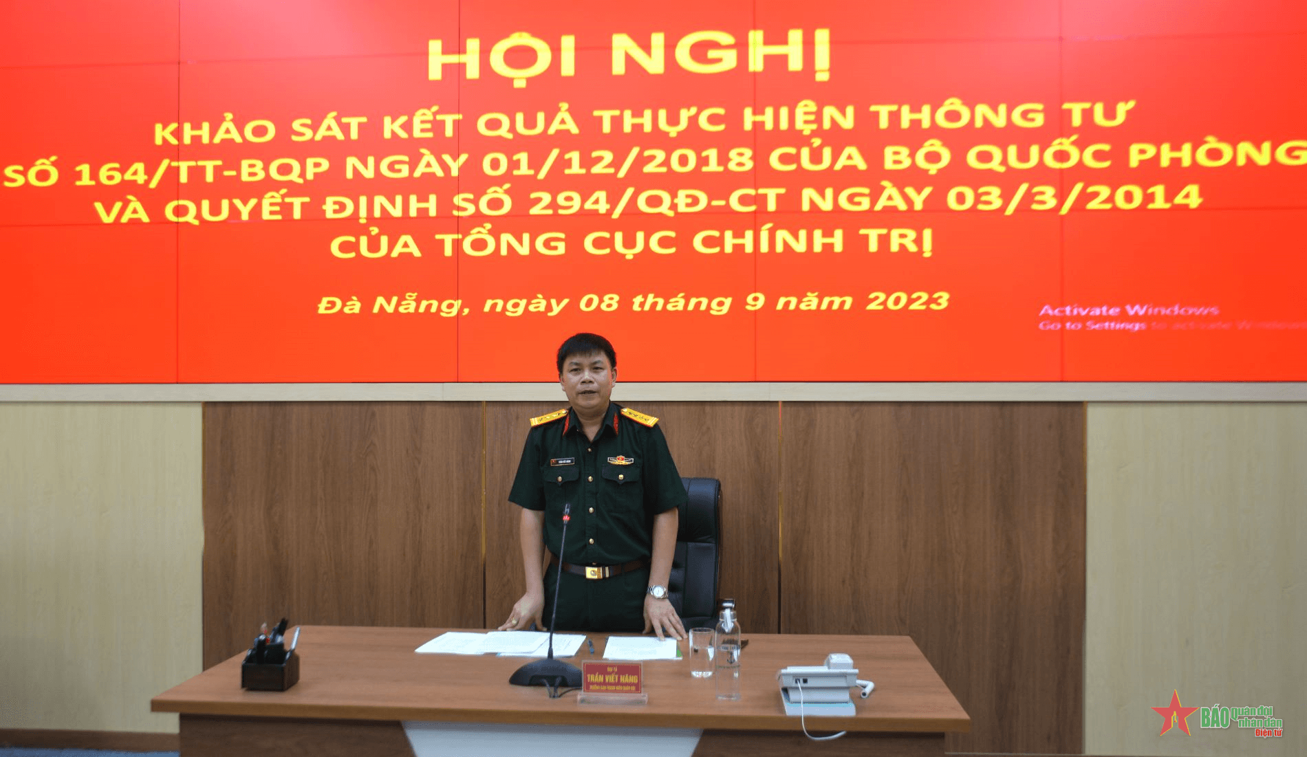 Khảo sát Thông tư 164 của Bộ Quốc phòng và Quyết định 294 của Tổng cục Chính trị đối với Quân chủng Hải quân