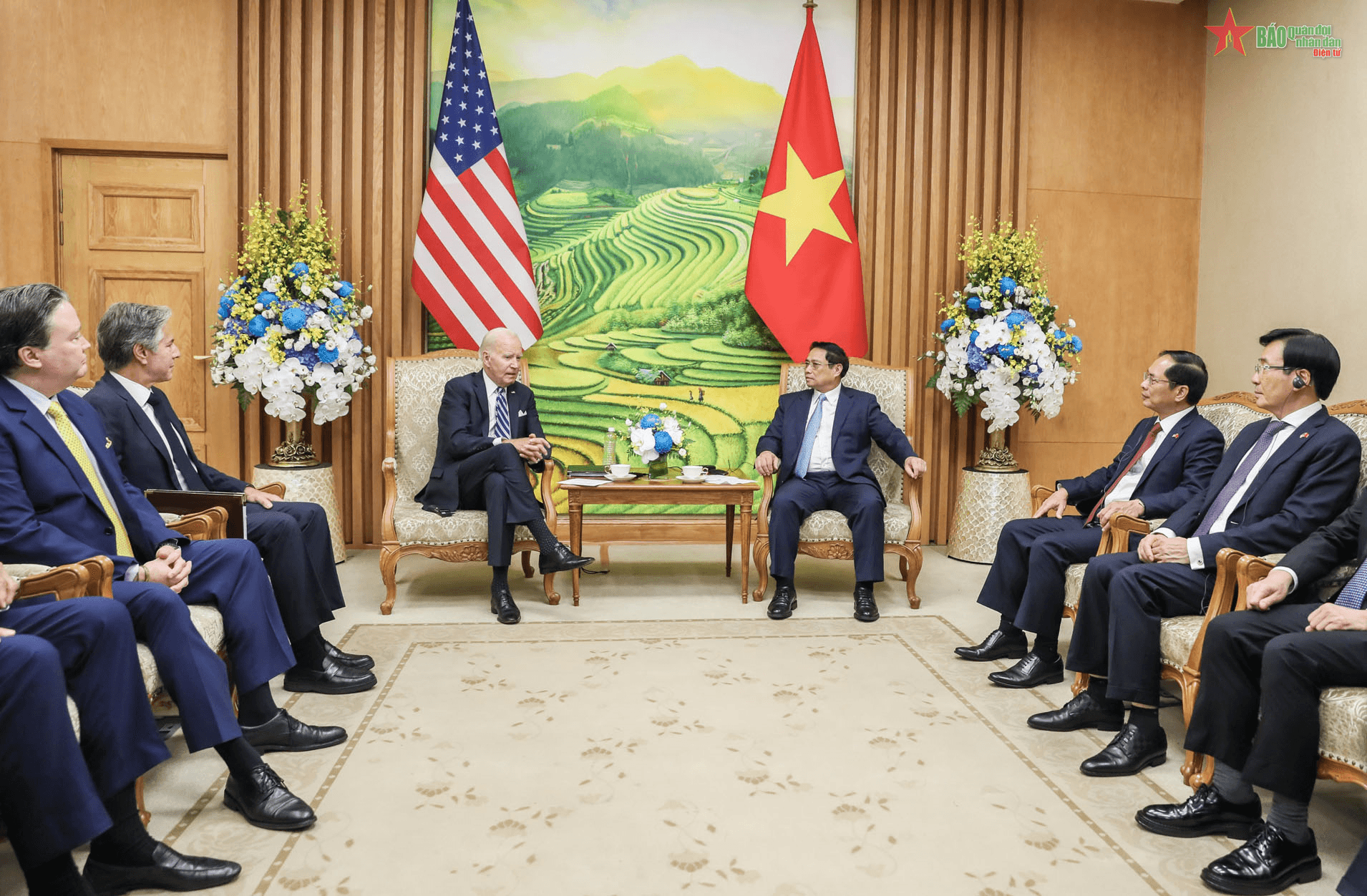 Thủ tướng Phạm Minh Chính hội kiến Tổng thống Hoa Kỳ Joe Biden