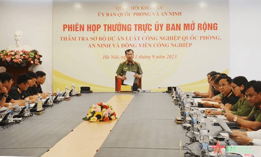 Thẩm tra sơ bộ dự án Luật Công nghiệp quốc phòng, an ninh và động viên công nghiệp