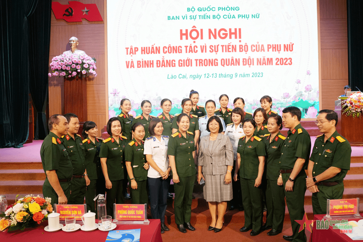Tập huấn công tác vì sự tiến bộ của phụ nữ và bình đẳng giới trong Quân đội năm 2023