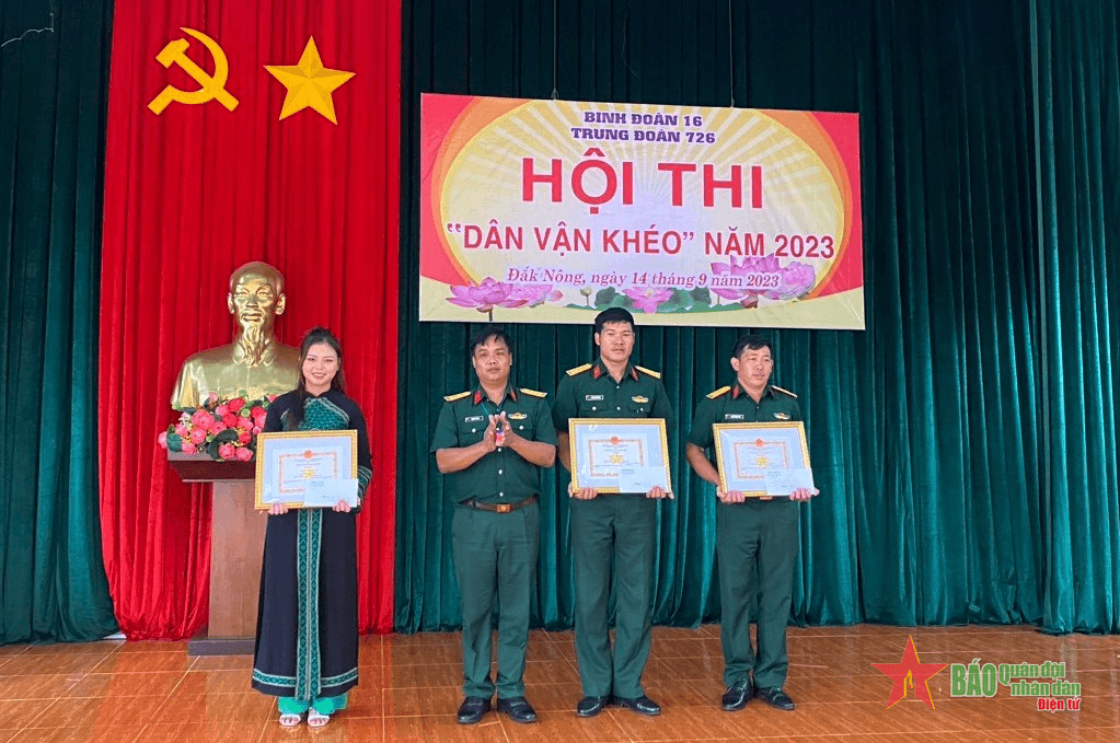 Trung đoàn 726 tổ chức Hội thi “Dân vận khéo” năm 2023