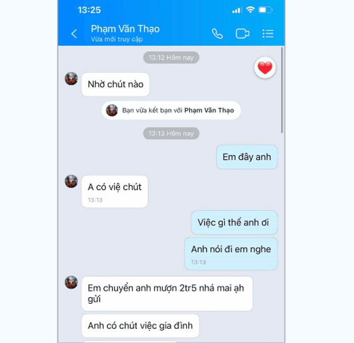 Giả mạo tài khoản mạng xã hội để lừa đảo