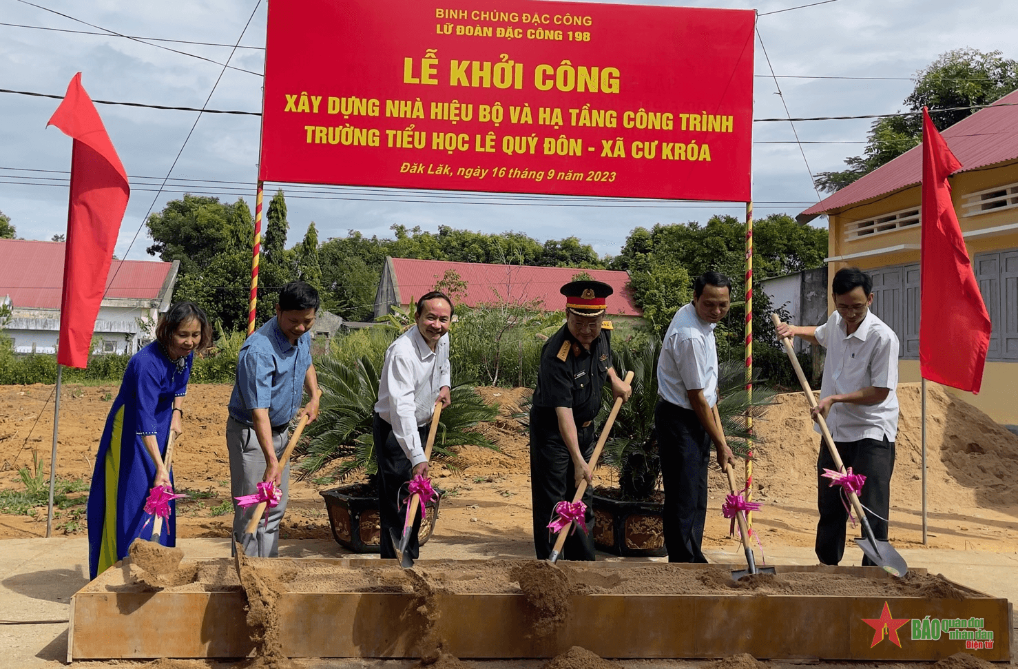 Lữ đoàn Đặc công 198 khởi công xây dựng nhà hiệu bộ