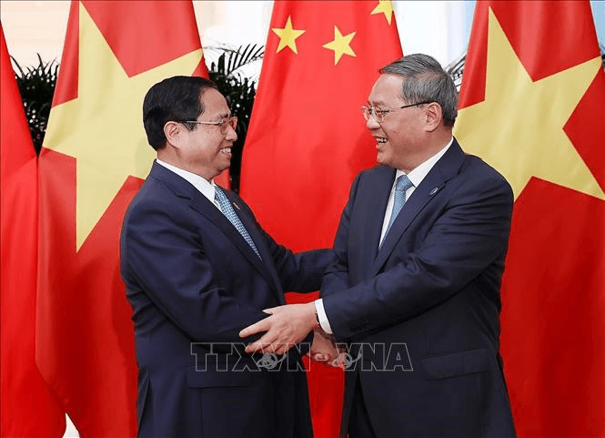 Thủ tướng Chính phủ Phạm Minh Chính hội đàm với Thủ tướng Quốc vụ viện Trung Quốc Lý Cường
