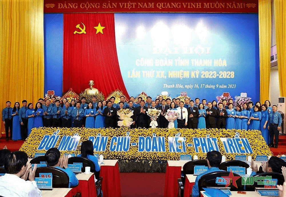 Đại hội Công đoàn tỉnh Thanh Hóa lần thứ XX, nhiệm kỳ 2023-2028