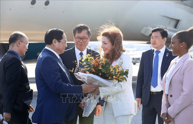 Thủ tướng Phạm Minh Chính tới Hoa Kỳ bắt đầu tham dự Tuần lễ Cấp cao Đại hội đồng Liên hợp quốc khóa 78 và hoạt động song phương tại Hoa Kỳ