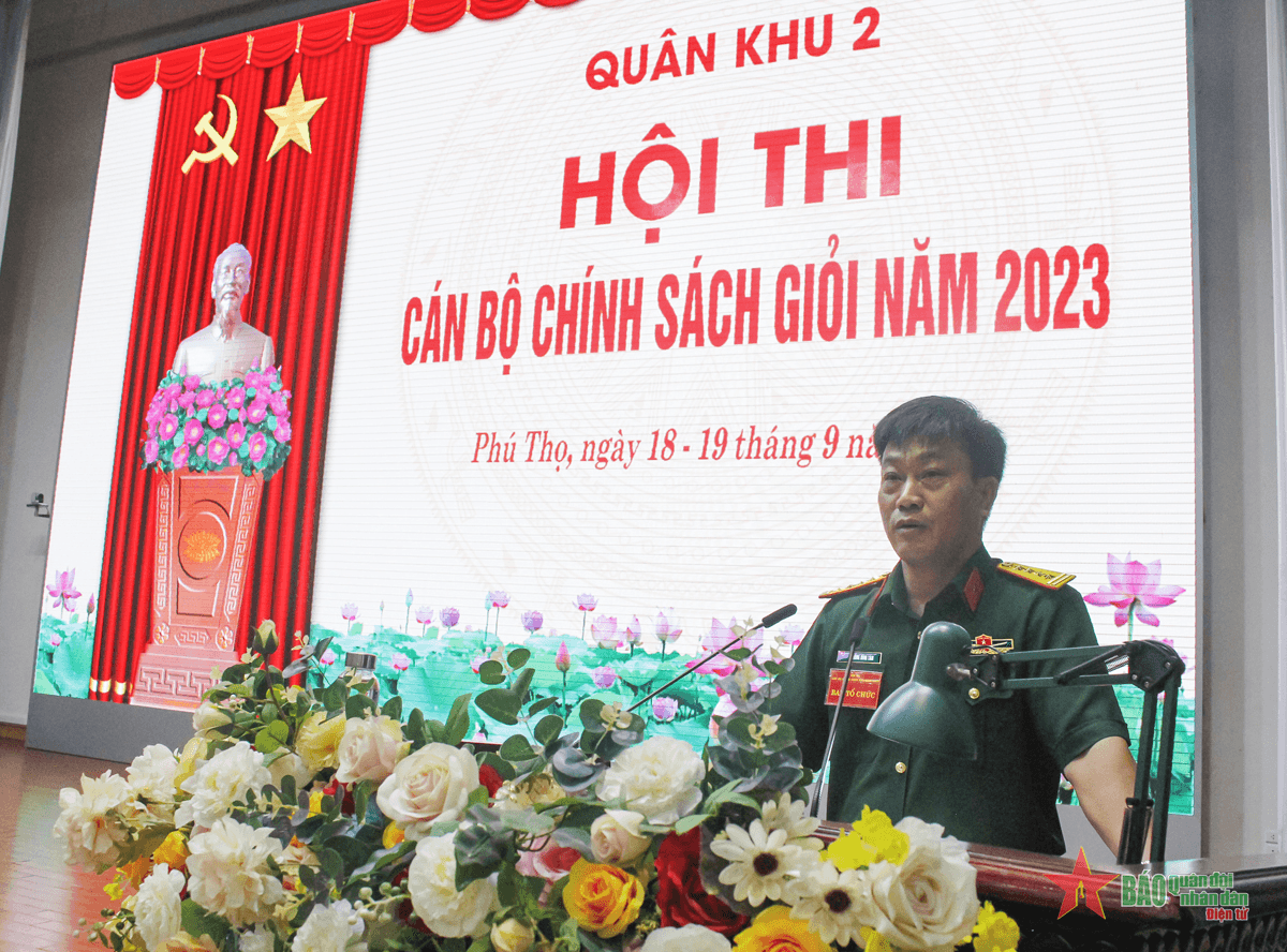 Quân khu 2 khai mạc Hội thi cán bộ chính sách giỏi