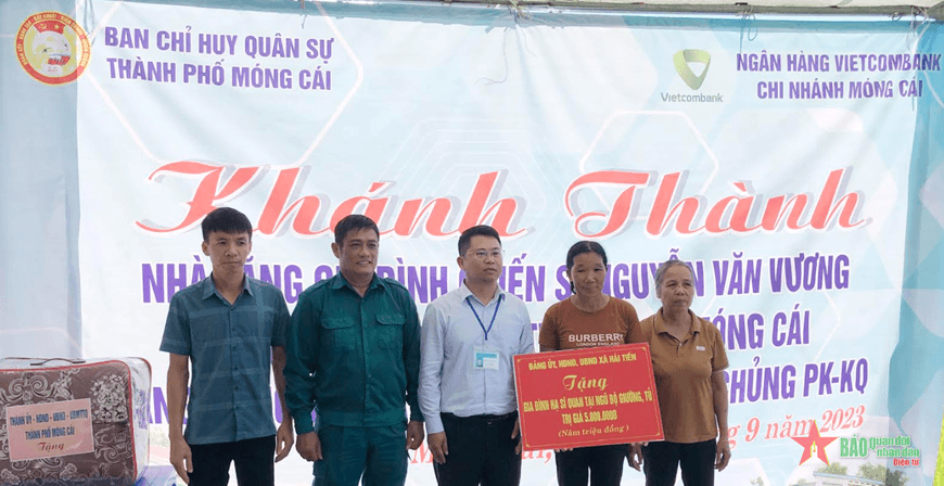 Khánh thành nhà ở cho chiến sĩ đang phục vụ tại ngũ