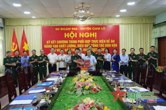 Sư đoàn 968 (Quân khu 4) và Huyện Cam Lộ, tỉnh Quảng Trị tăng cường công tác dân vận