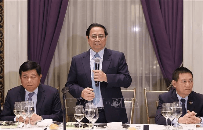 Thủ tướng Phạm Minh Chính dự Tọa đàm với các quỹ đầu tư về hợp tác vì mục tiêu phát triển bền vững