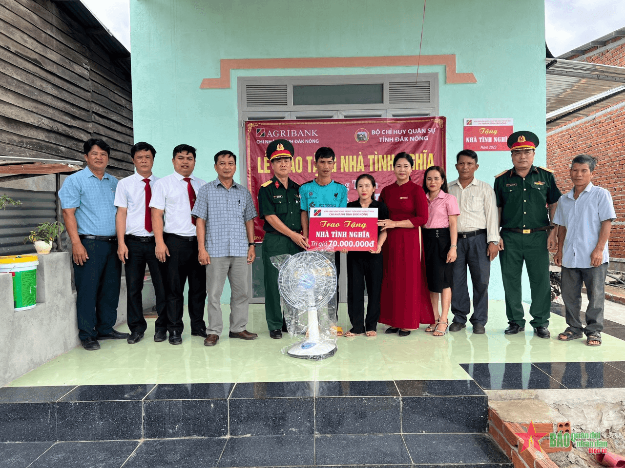 Bộ CHQS tỉnh Đắk Nông tổ chức khánh thành và bàn giao nhà tình nghĩa