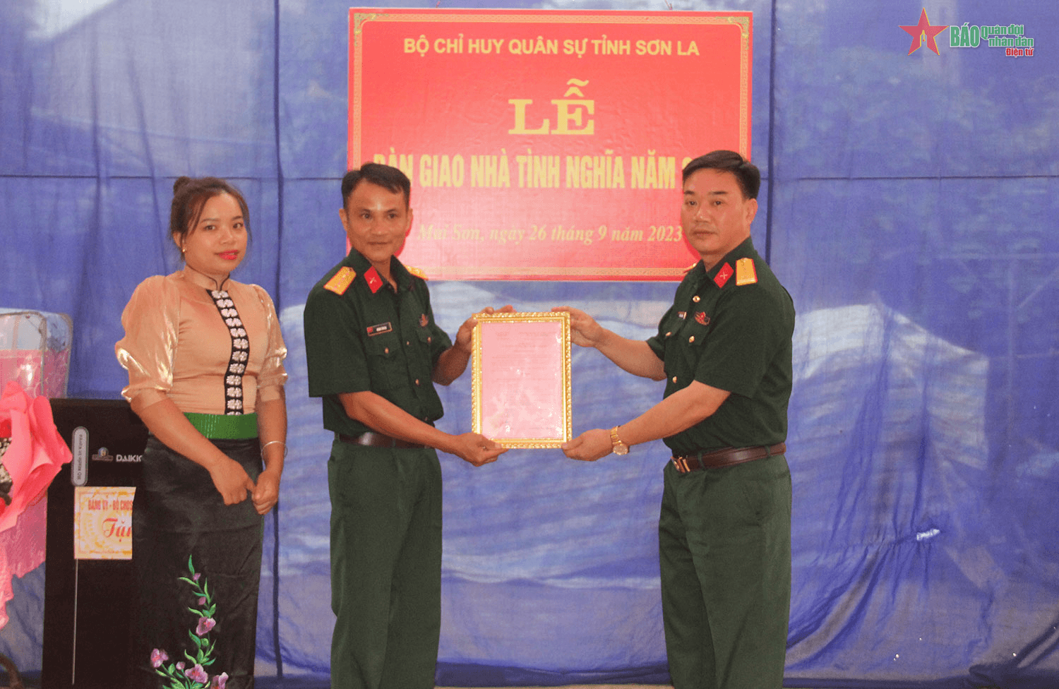 Bộ CHQS tỉnh Sơn La bàn giao Nhà tình nghĩa cho quân nhân có hoàn cảnh khó khăn