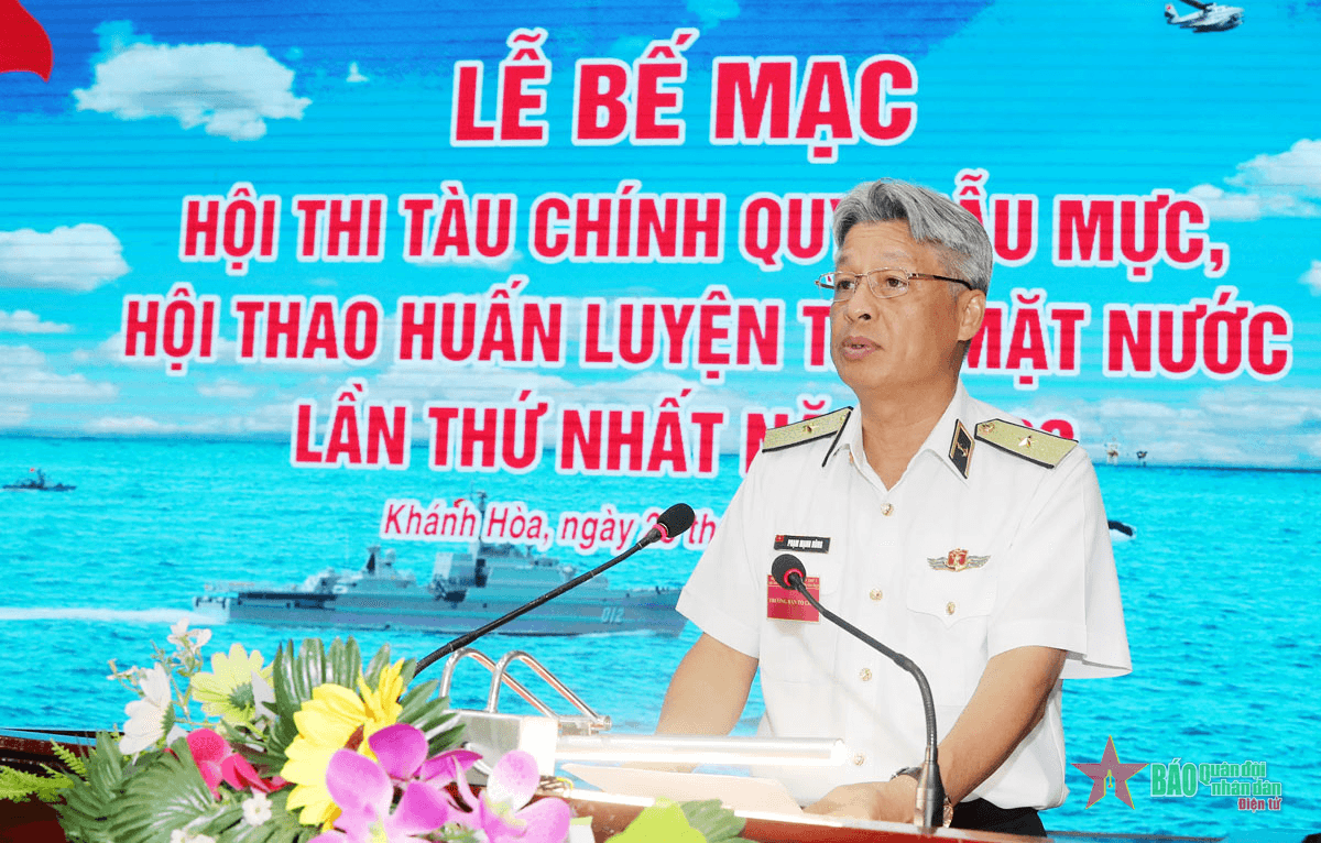 Quân chủng Hải quân bế mạc Hội thi tàu chính quy mẫu mực, hội thao huấn luyện tàu mặt nước