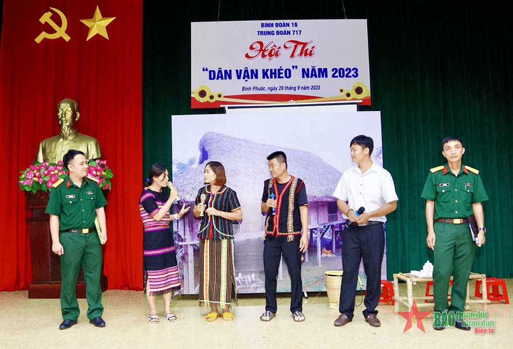 Sôi nổi hội thi “Dân vận khéo” ở Trung đoàn 717