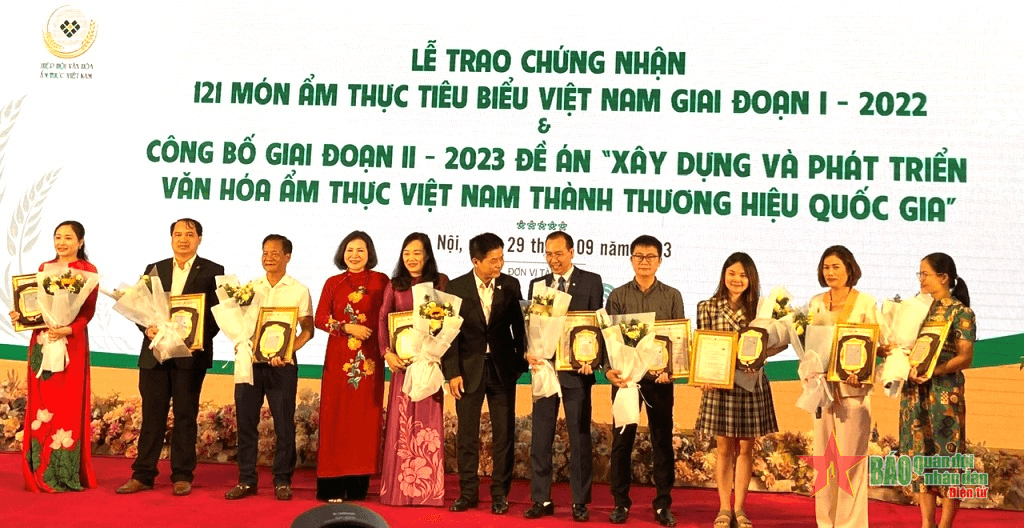 Ra mắt 121 món ẩm thực trong nỗ lực phát triển thương hiệu quốc gia
