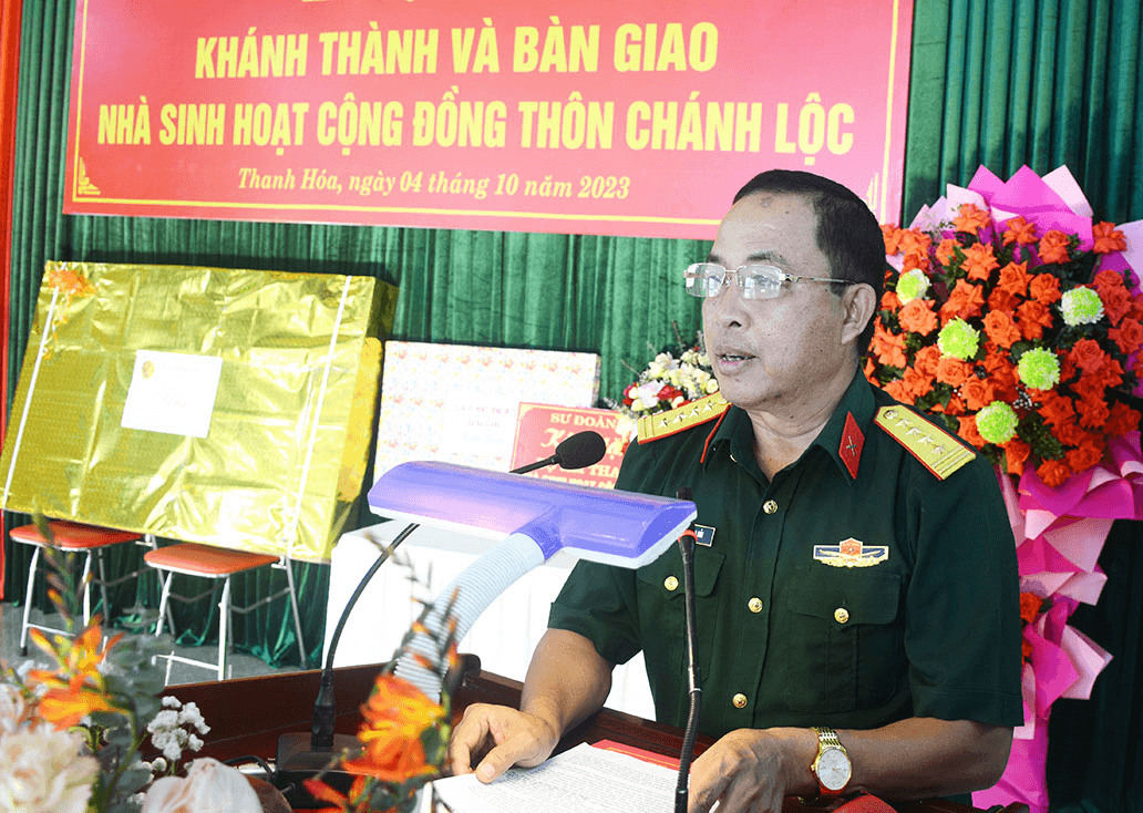 Sư đoàn 390, Quân đoàn 1 bàn giao Nhà sinh hoạt cộng đồng