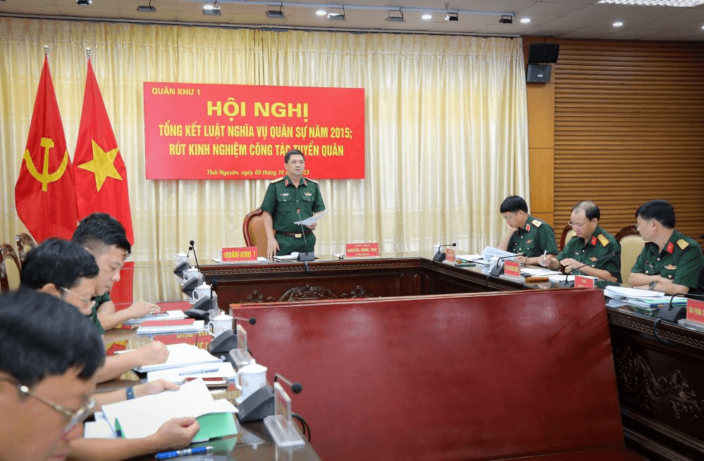 Quân khu 1: Tổng kết Luật Nghĩa vụ quân sự năm 2015 và rút kinh nghiệm Công tác tuyển quân giai đoạn 2016-2023