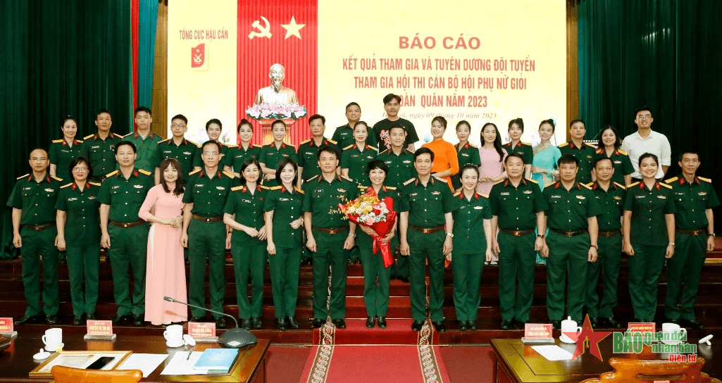 Tổng cục Hậu cần tuyên dương đội tuyển tham gia Hội thi cán bộ Hội phụ nữ giỏi toàn quân