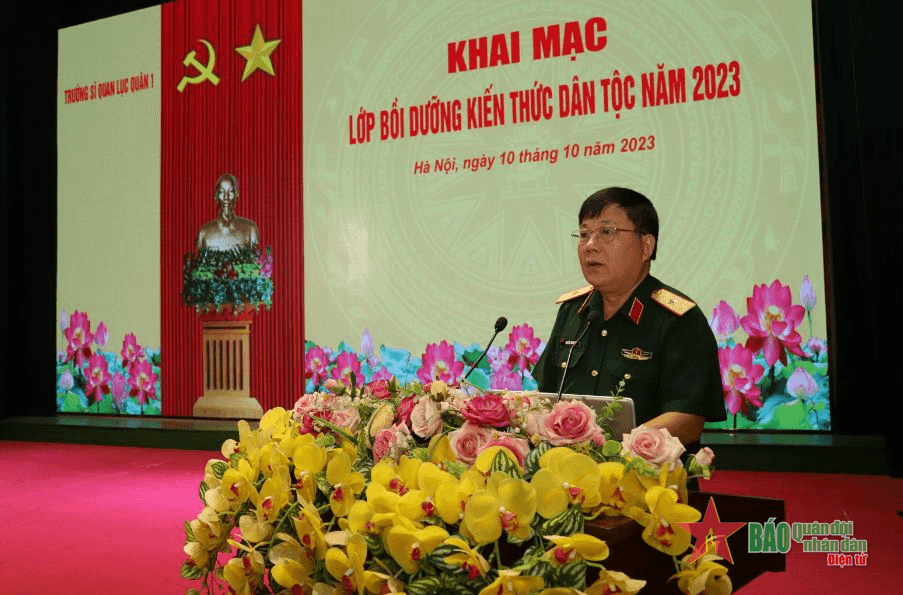 Trường Sĩ quan Lục quân 1: 150 học viên tham gia lớp bồi dưỡng kiến thức dân tộc