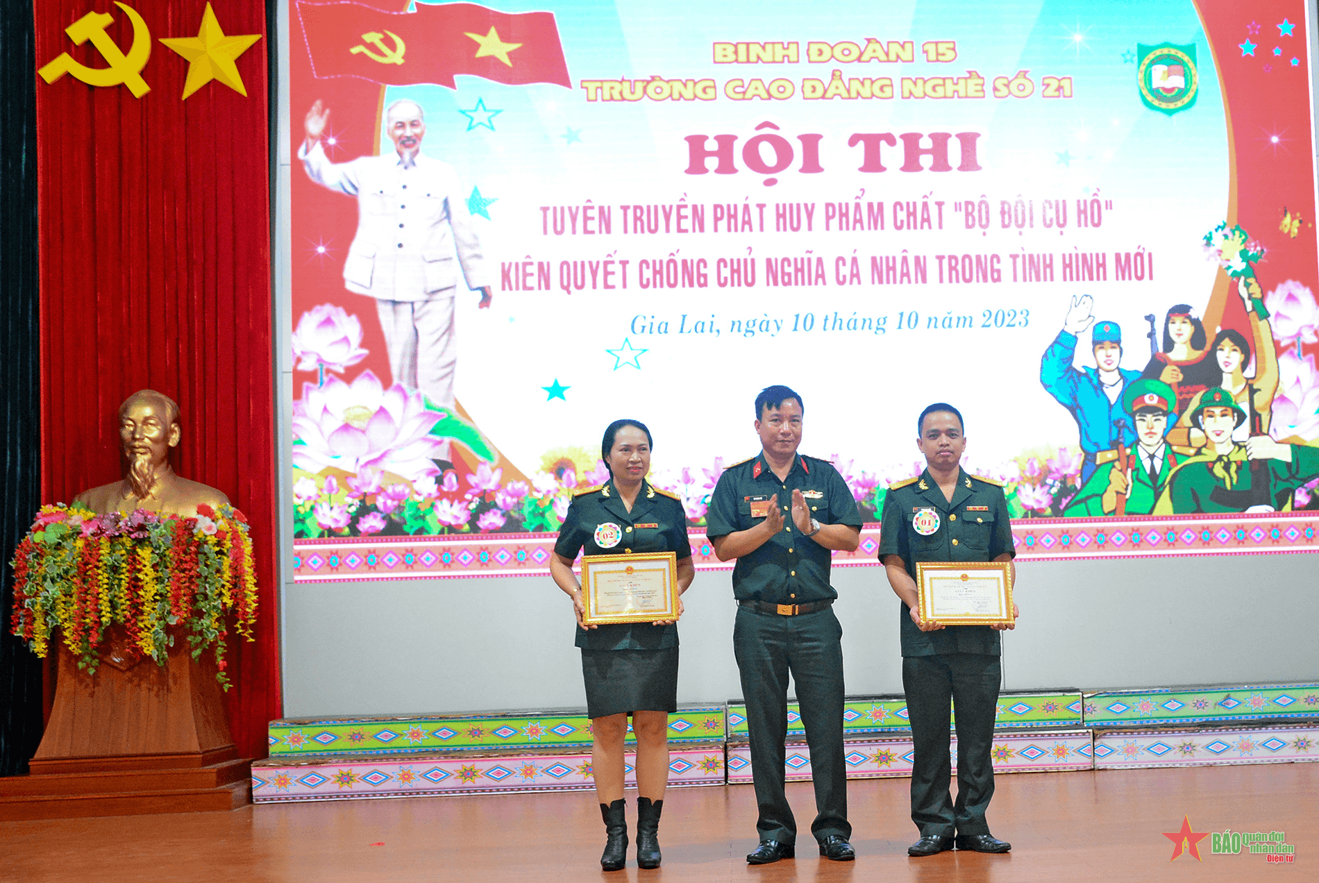 Sâu sắc, lan toả hội thi tuyên truyền về phát huy phẩm chất Bộ đội Cụ Hồ
