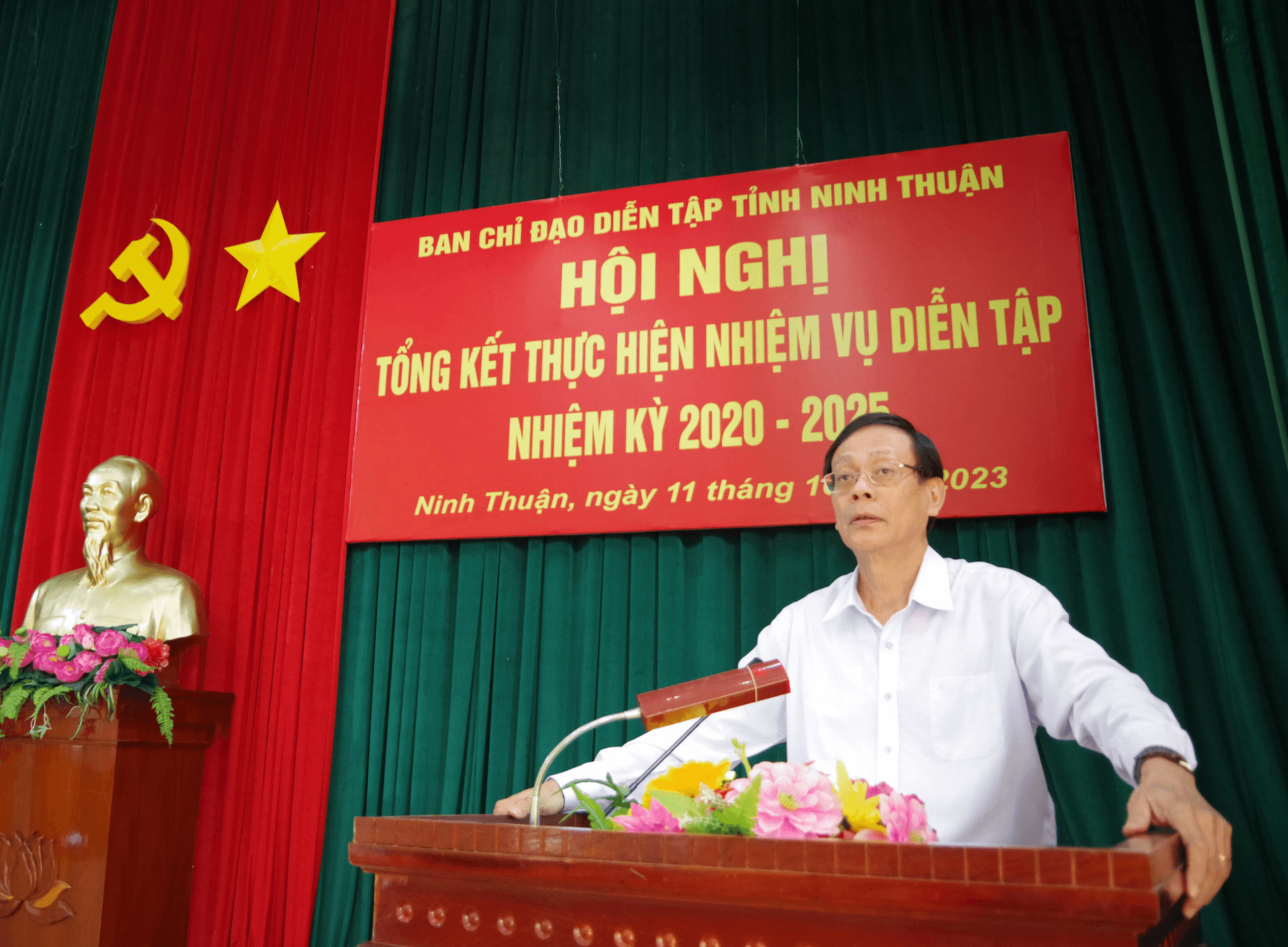 Ninh Thuận: Tổng kết nhiệm vụ diễn tập nhiệm kỳ 2020 - 2025