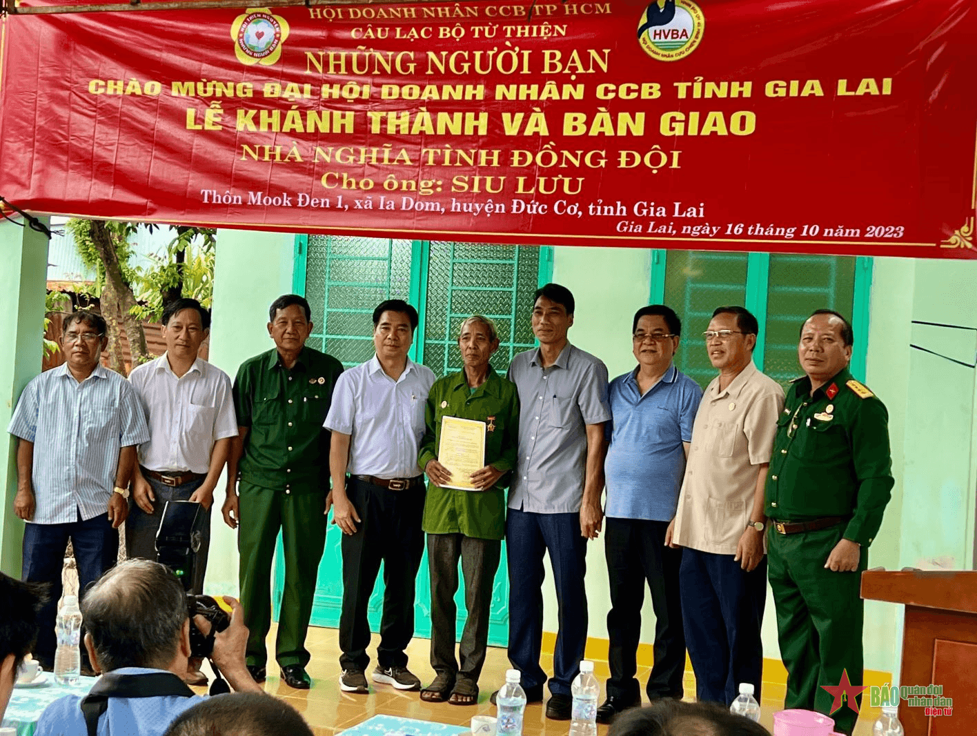 Gia Lai: Trao nhà “Nghĩa tình đồng đội” tặng cựu chiến binh có hoàn cảnh khó khăn