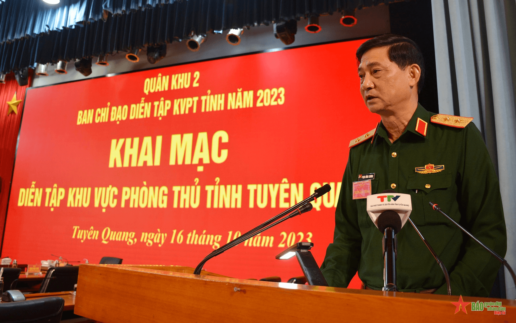 Khai mạc diễn tập khu vực phòng thủ tỉnh Tuyên Quang năm 2023