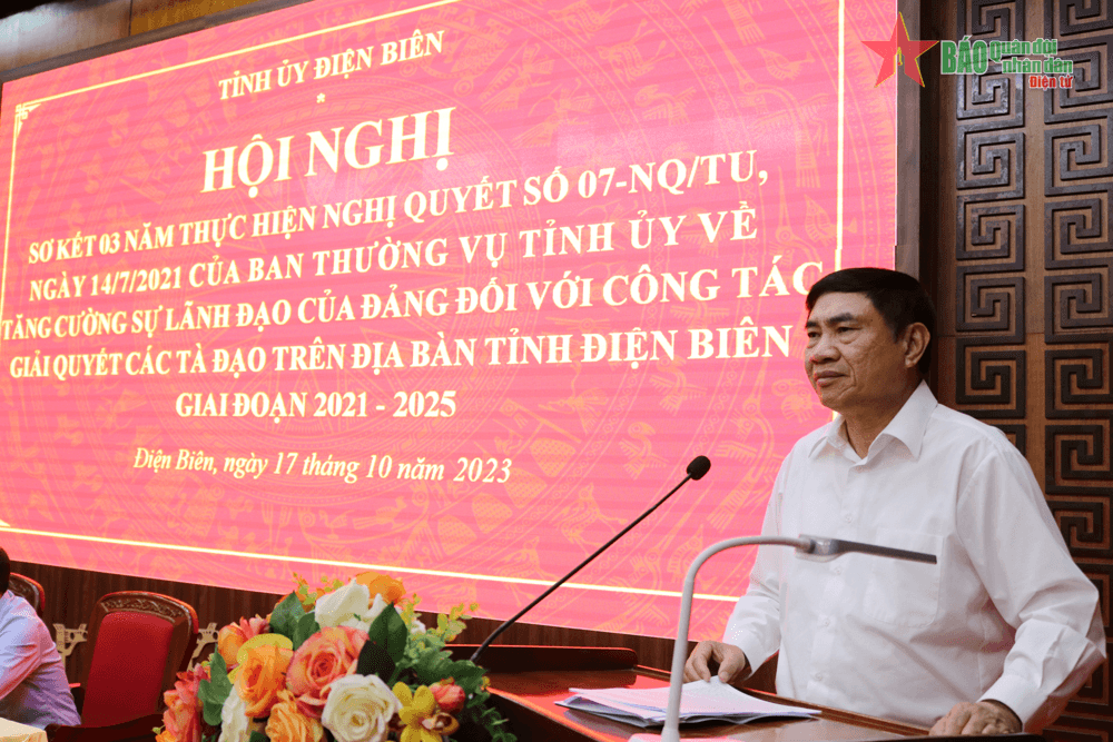 Điện Biên: Sơ kết 3 năm thực hiện Nghị quyết số 07 của Ban Thường vụ Tỉnh ủy