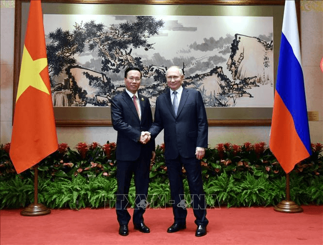 Chủ tịch nước Võ Văn Thưởng gặp Tổng thống Liên bang Nga Vladimir Putin
