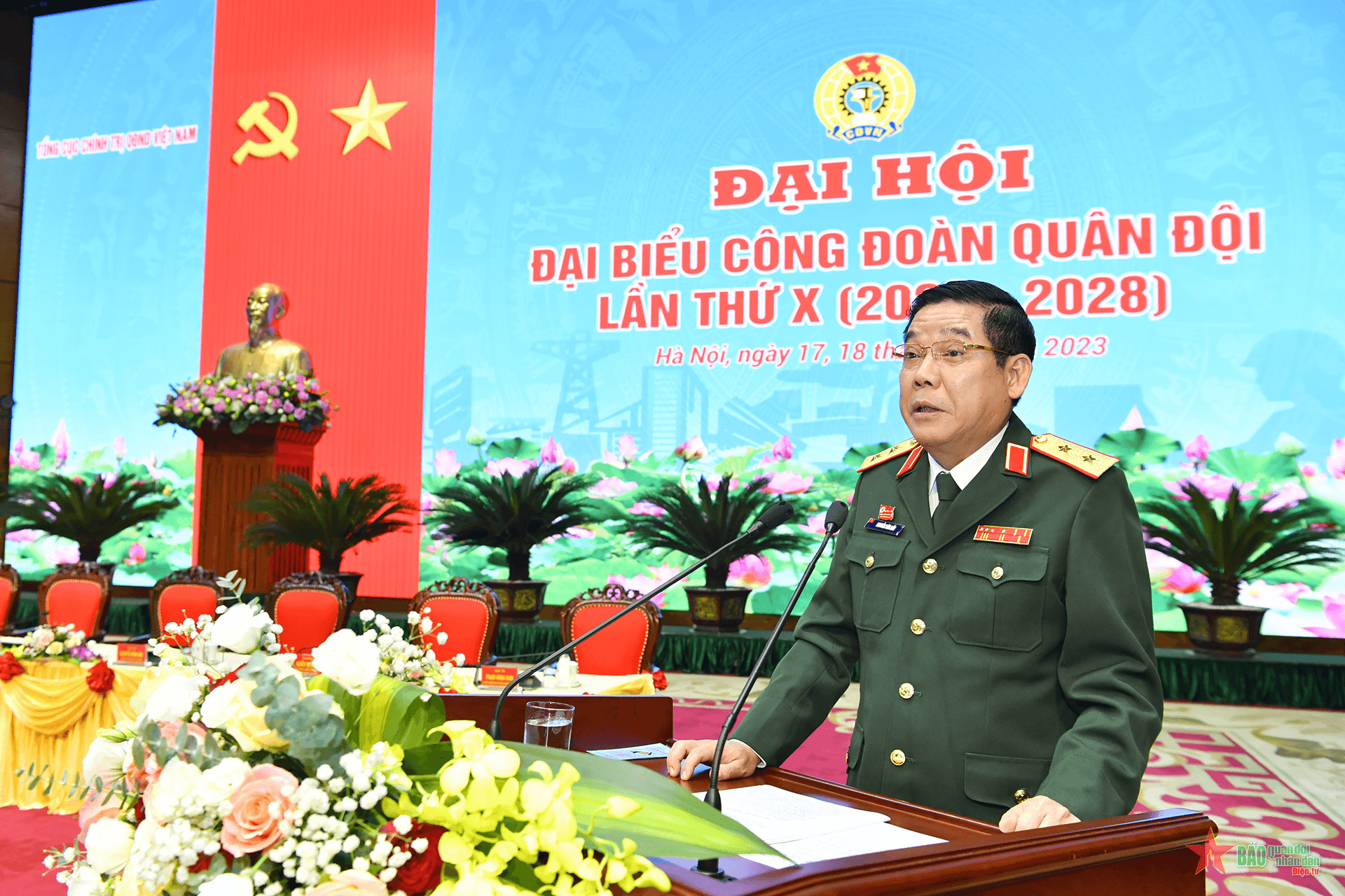 Đại hội đại biểu Công đoàn Quân đội lần thứ X tiến hành phiên trù bị
