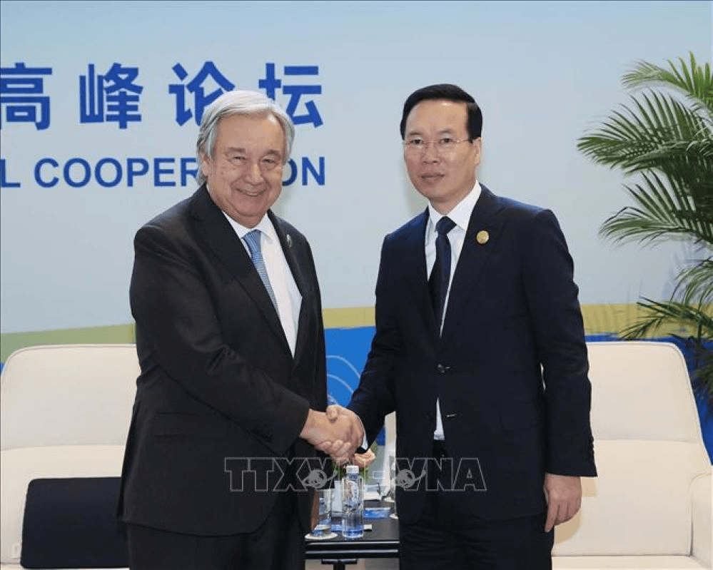 Chủ tịch nước Võ Văn Thưởng tiếp Tổng thư ký Liên hợp quốc António Guterres
