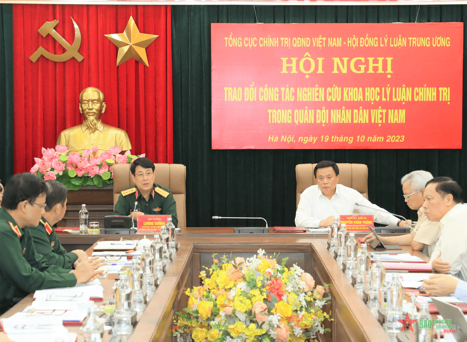 Tăng cường phối hợp về công tác nghiên cứu khoa học lý luận chính trị trong Quân đội