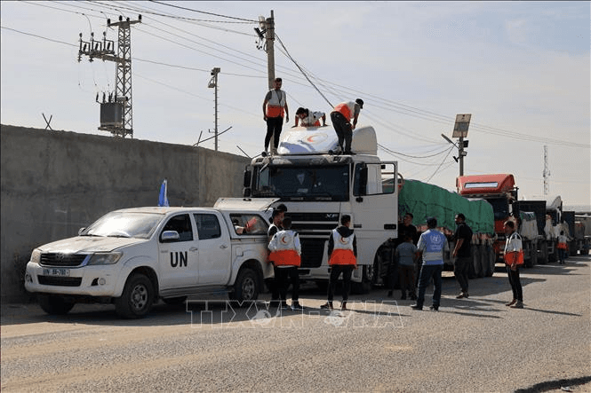 Xung đột Hamas - Israel: Hàng viện trợ bắt đầu được đưa vào Dải Gaza